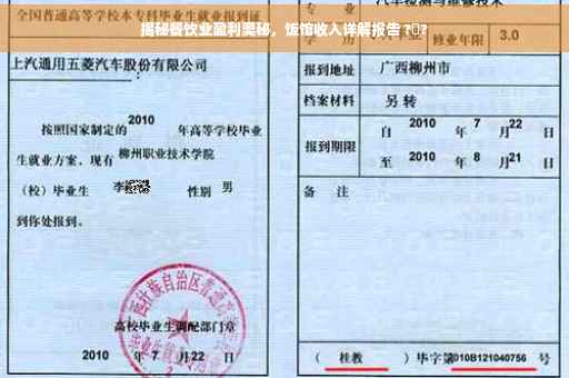 揭秘餐饮业盈利奥秘，饭馆收入详解报告 ?️?