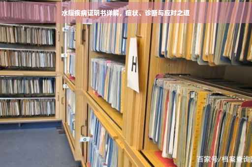 水痘疾病证明书详解，症状、诊断与应对之道