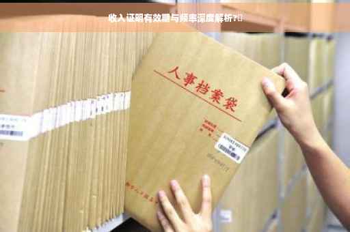 收入证明有效期与频率深度解析?✨