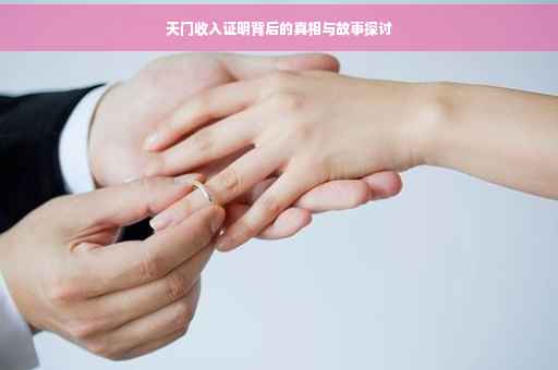 天门收入证明背后的真相与故事探讨