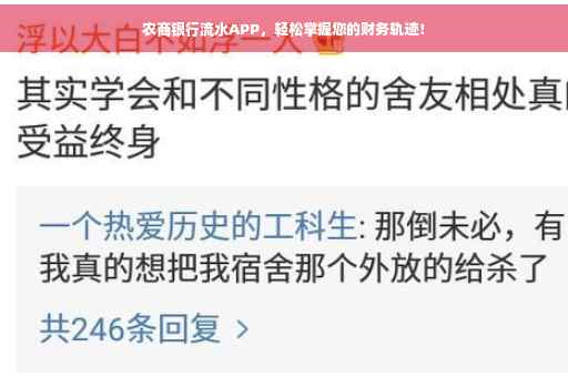 农商银行流水APP，轻松掌握您的财务轨迹！
