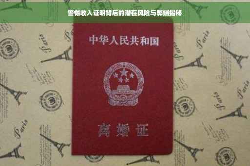 警惕收入证明背后的潜在风险与弊端揭秘