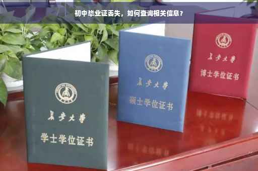 初中毕业证丢失，如何查询相关信息？