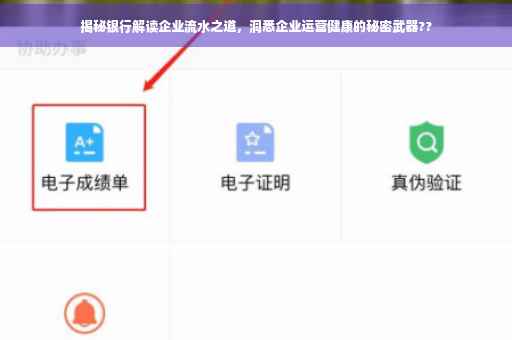 揭秘银行解读企业流水之道，洞悉企业运营健康的秘密武器??