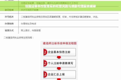 住院证明书作假背后的犯罪风险与道德伦理困境揭秘