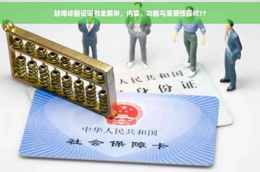蚌埠诊断证明书全解析，内容、功能与重要性探讨??
