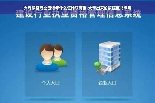 大专数控专业应该考什么证比较有用,大专出来的数控证书级别