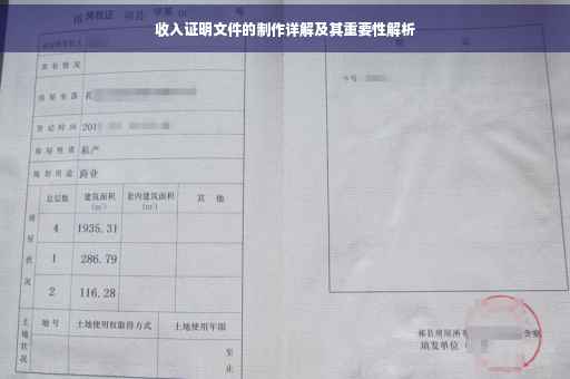 收入证明文件的制作详解及其重要性解析