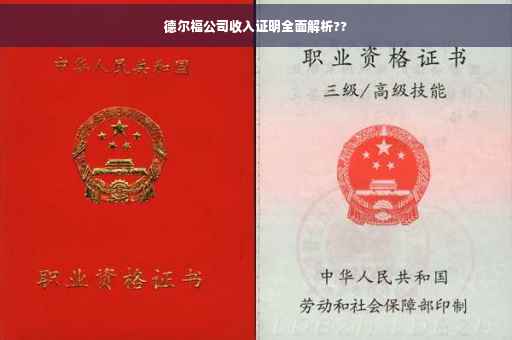 德尔福公司收入证明全面解析??