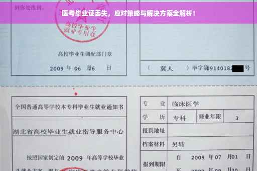 医考毕业证丢失，应对策略与解决方案全解析！