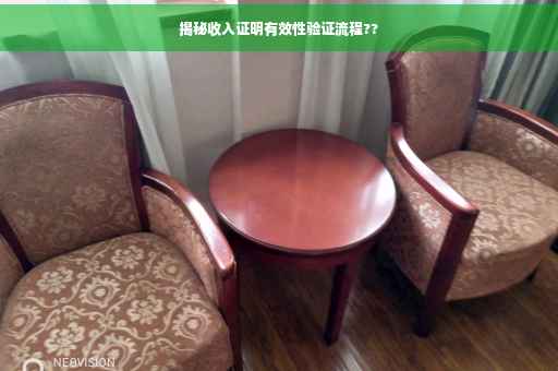 揭秘收入证明有效性验证流程??