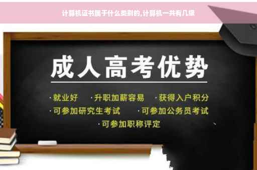 计算机证书属于什么类别的,计算机一共有几级
