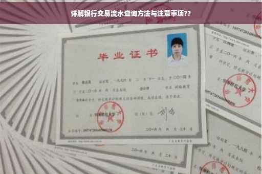 详解银行交易流水查询方法与注意事项??