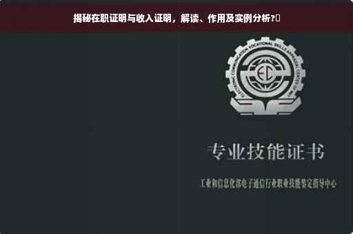 揭秘在职证明与收入证明，解读、作用及实例分析?✨