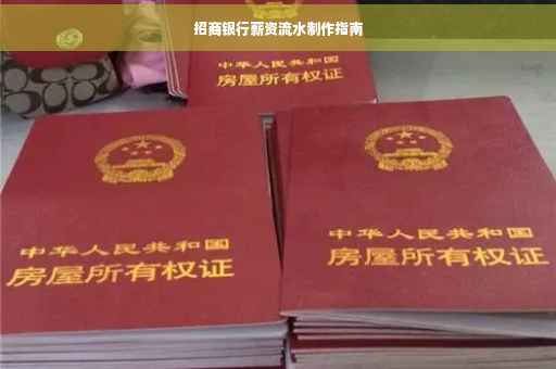 招商银行薪资流水制作指南