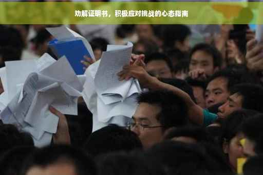 劝解证明书，积极应对挑战的心态指南
