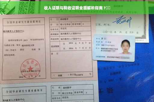 收入证明与税收证明全面解析指南 ?⚡️