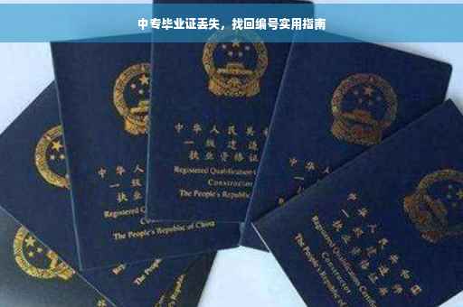 中专毕业证丢失，找回编号实用指南