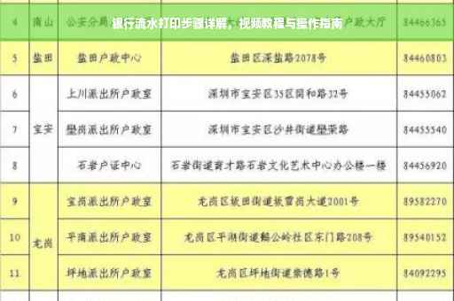 银行流水打印步骤详解，视频教程与操作指南