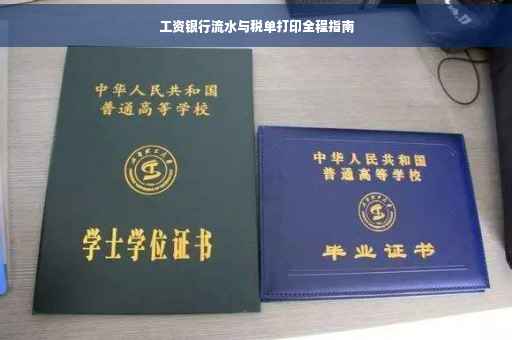 工资银行流水与税单打印全程指南