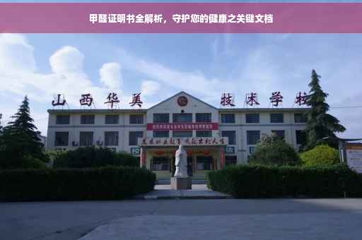 甲醛证明书全解析，守护您的健康之关键文档