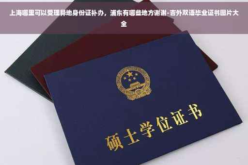 上海哪里可以受理异地身份证补办，浦东有哪些地方谢谢-吉外双语毕业证书图片大全