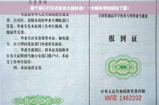 哪个银行打印还款流水最快速？一文解析带你轻松了解！