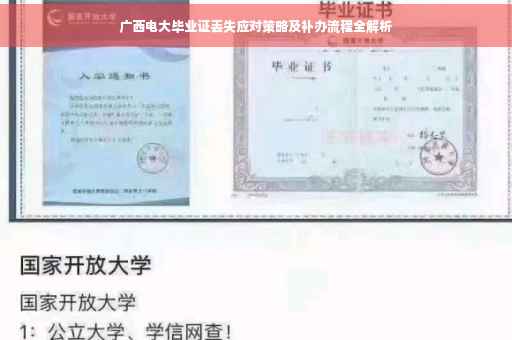 广西电大毕业证丢失应对策略及补办流程全解析