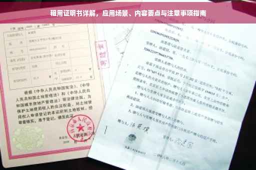租用证明书详解，应用场景、内容要点与注意事项指南