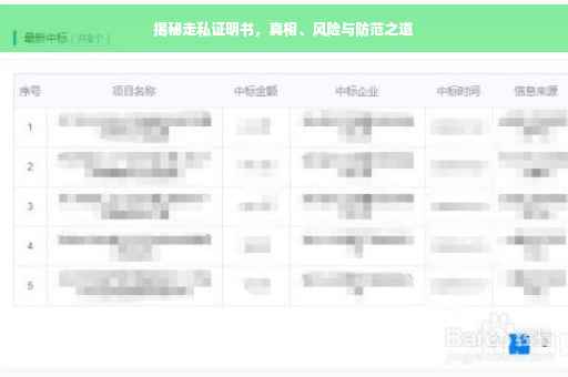 揭秘走私证明书，真相、风险与防范之道