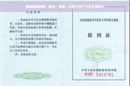 揭秘脚痛真相，症状、原因、诊断与治疗方案全面探讨