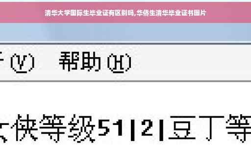 清华大学国际生毕业证有区别吗,华侨生清华毕业证书图片