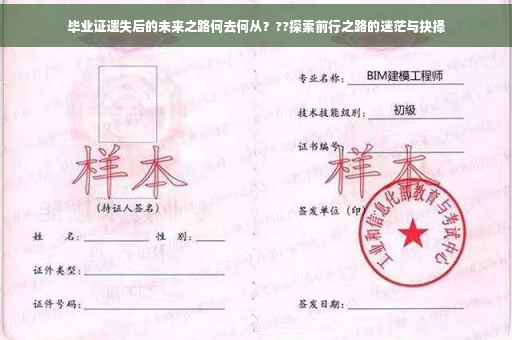 毕业证遗失后的未来之路何去何从？??探索前行之路的迷茫与抉择