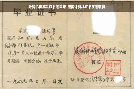 计算机程序员证书哪里考-职称计算机证书在哪取得