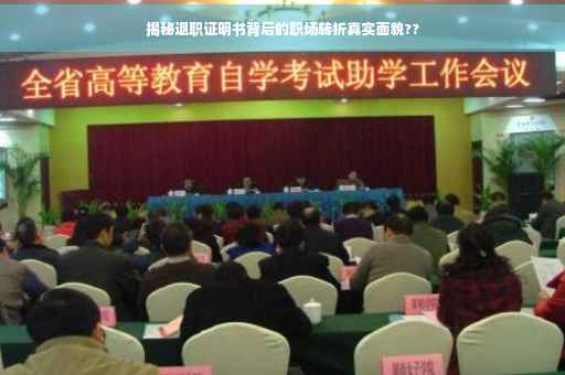 揭秘退职证明书背后的职场转折真实面貌??
