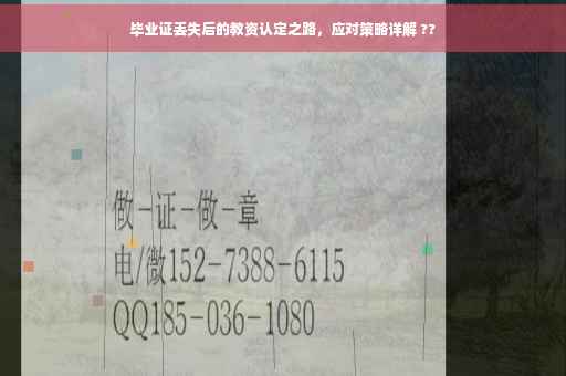 毕业证丢失后的教资认定之路，应对策略详解 ??