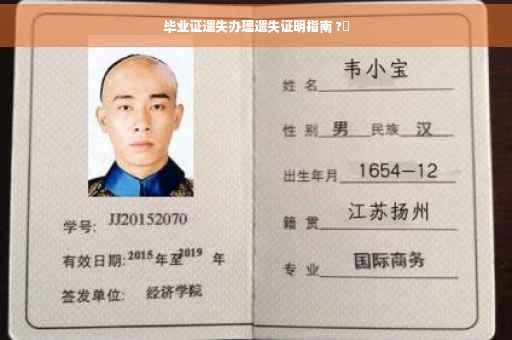 毕业证遗失办理遗失证明指南 ?✨