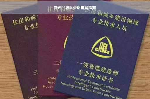 新西兰收入证明详解指南
