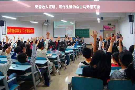 无需收入证明，现代生活的自由与无限可能