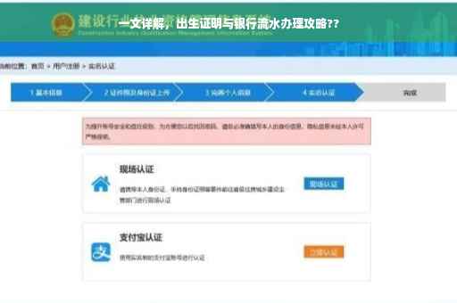 一文详解，出生证明与银行流水办理攻略??