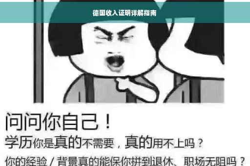 德国收入证明详解指南