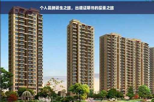 个人品牌诞生之旅，出道证明书的探索之旅