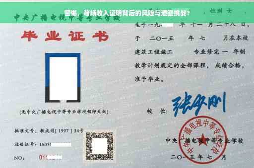 警惕，赌场收入证明背后的风险与道德挑战?