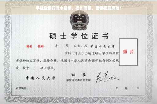 手机查银行流水指南，操作简便，警惕犯罪风险！