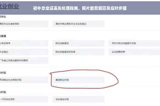 初中毕业证丢失处理指南，照片能否复印及应对步骤