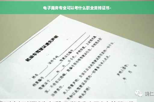 电子商务专业可以考什么职业资格证书-