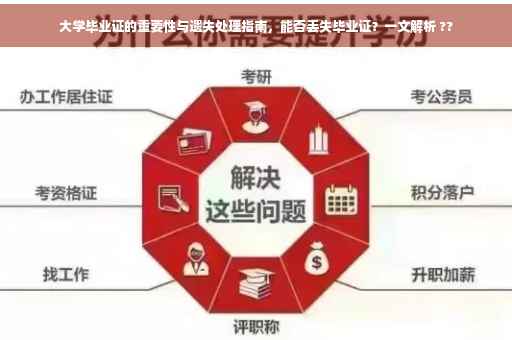 大学毕业证的重要性与遗失处理指南，能否丢失毕业证？一文解析 ??
