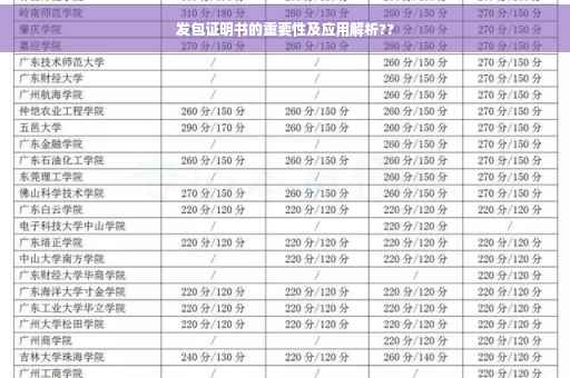 发包证明书的重要性及应用解析??