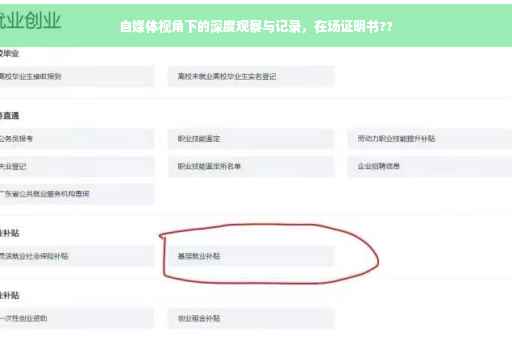 自媒体视角下的深度观察与记录，在场证明书??