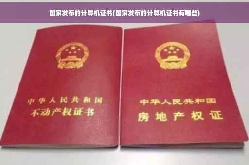 国家发布的计算机证书(国家发布的计算机证书有哪些)